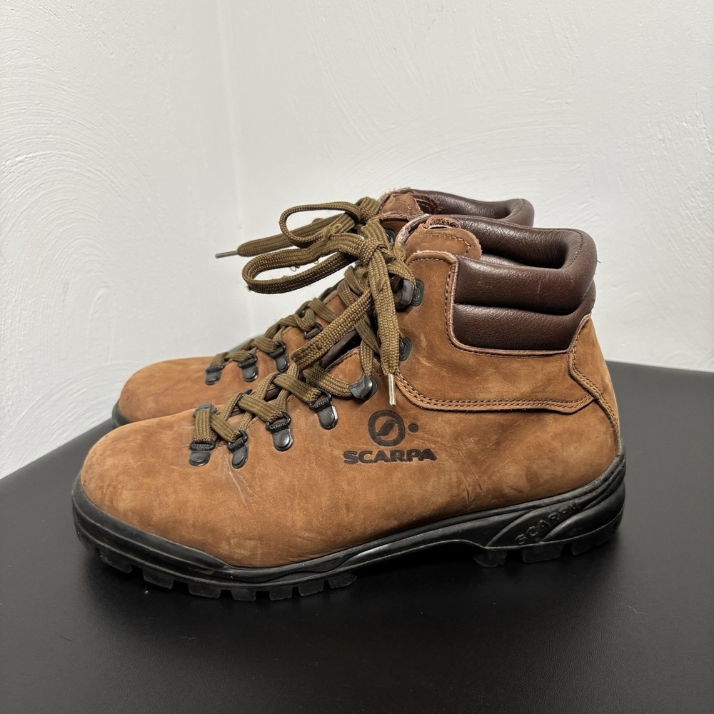 Scarpa Hiking Boots Unisex W 8-8.5M 7 EU 40 60859 BXD Brown Nubuck Made In Italy